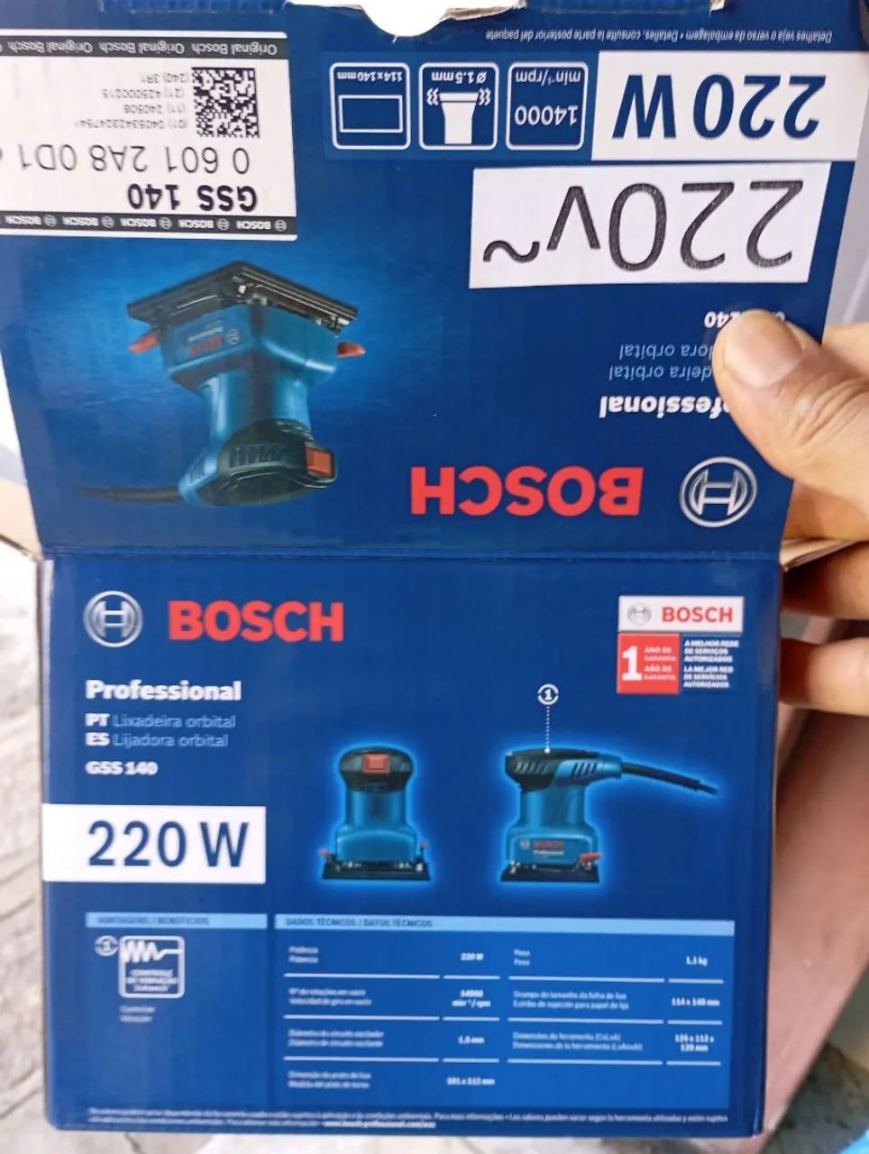 Lixadeira Orbital Bosch GSS 140 - Foto 5
