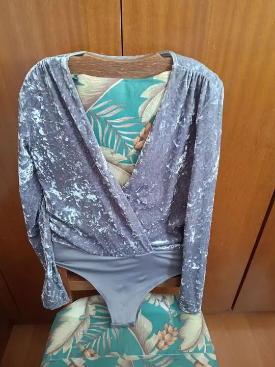 Body de veludo Zara - Foto 3