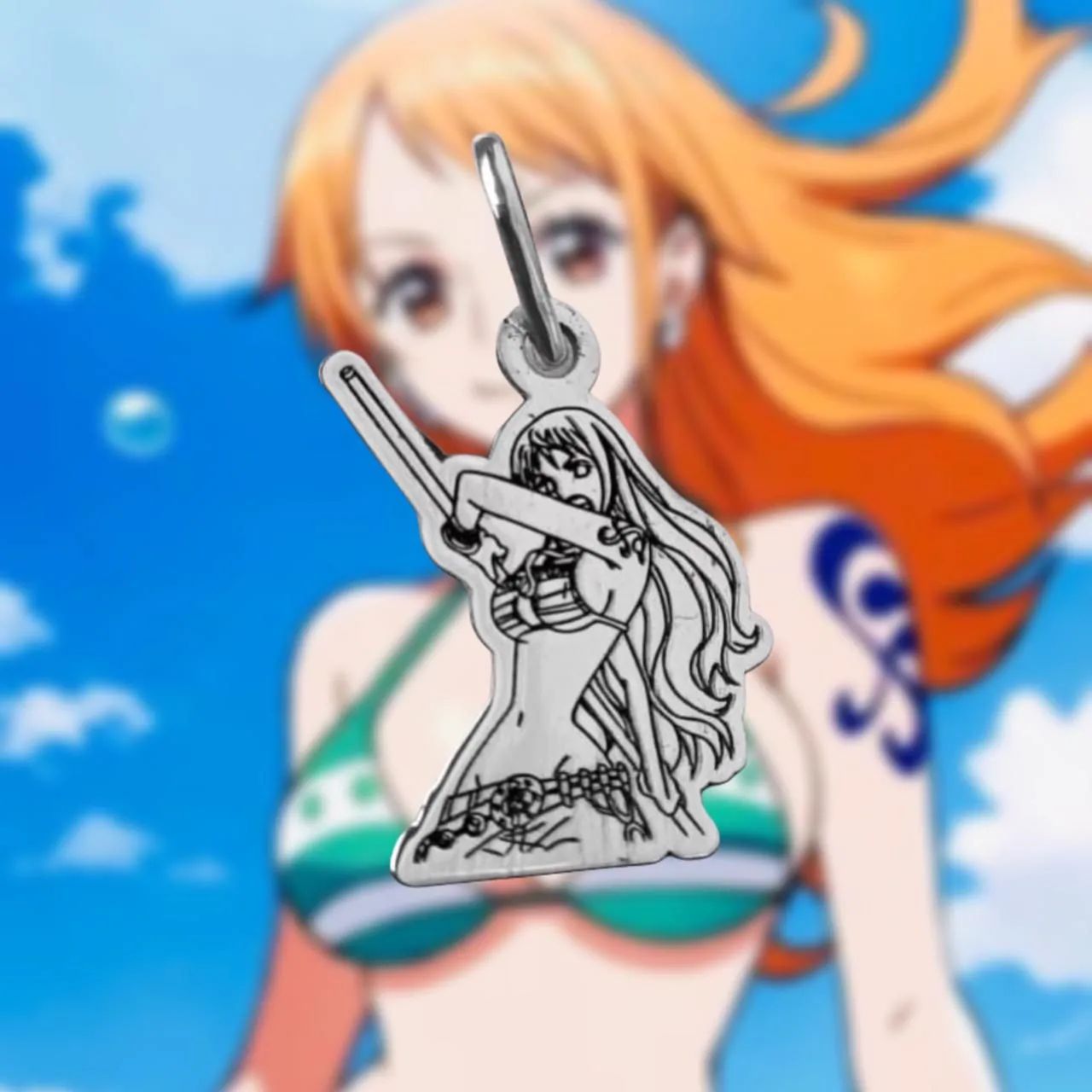 Pingente de Prata - Nami (One Piece) - Foto 2