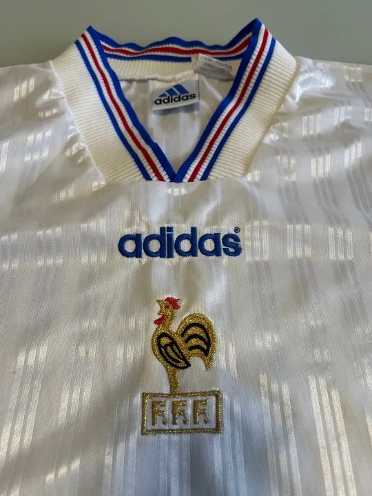 camisa frança seleção francesa adidas 1996 - Foto 4
