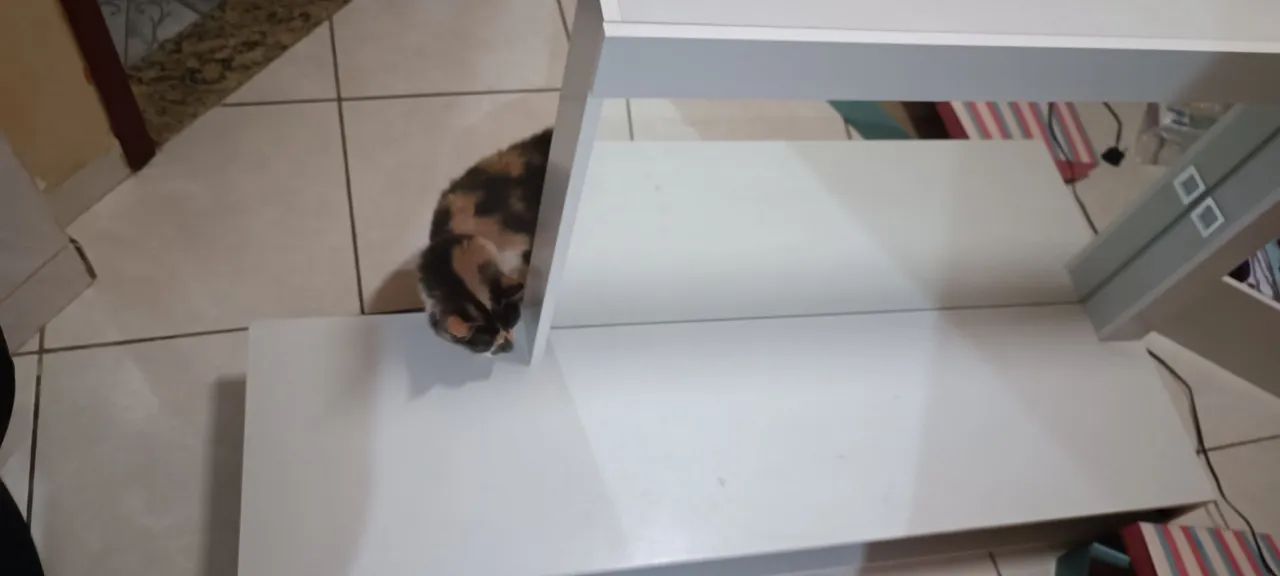 Penteadeira com Espelho e Gavetas - Branca - Foto 3