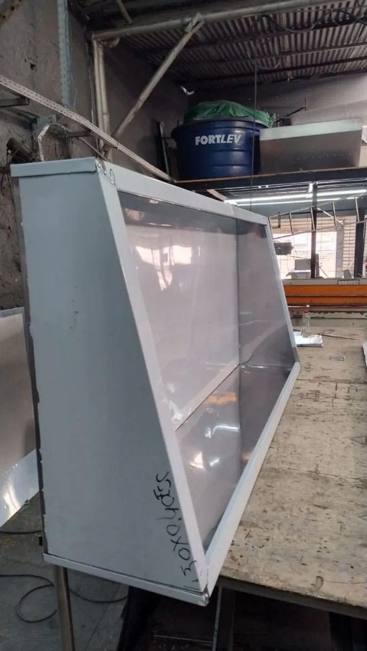 Coifa inox + exaustor e dutos