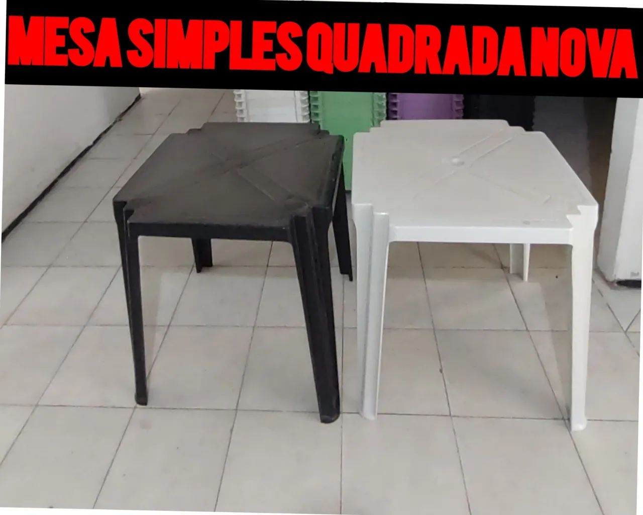 Mesa Simples Quadrada Nova