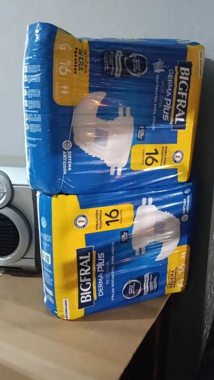 Fraudas pacote grande, 50,00 cada