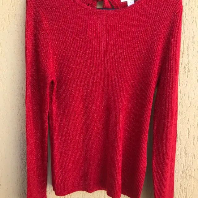 Suéter Vermelho Com Brilho Da Marca On-34 Th - Foto 3