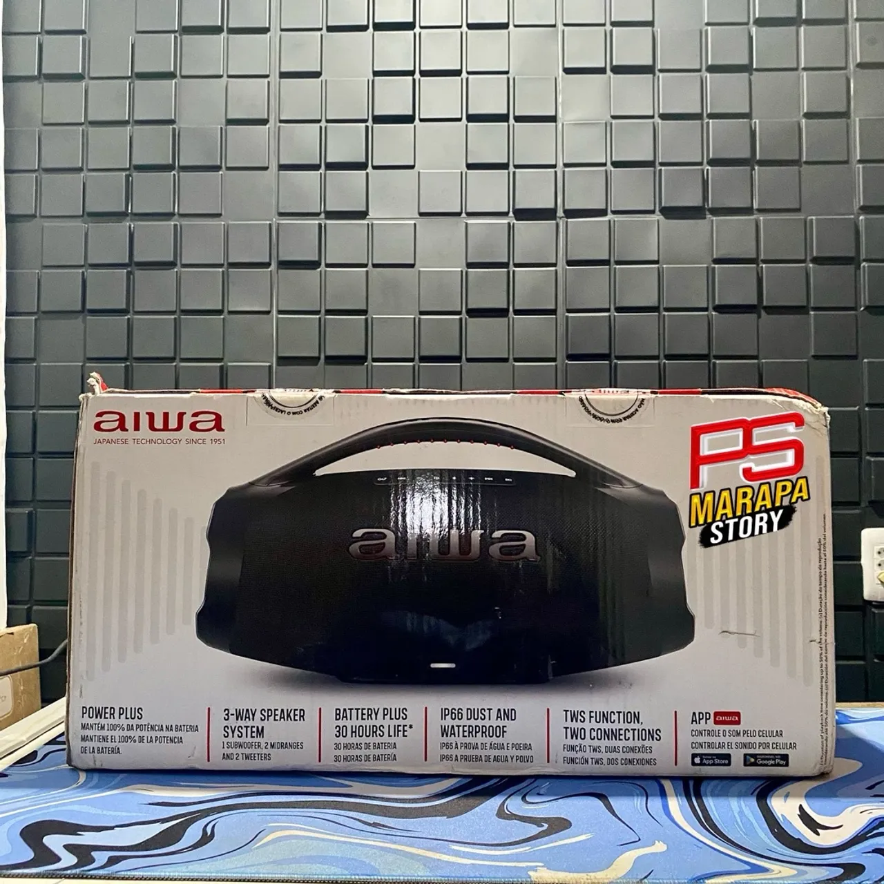Caixa de Som Ativa Aiwa PS Marapa Story