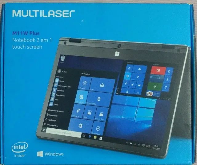 Notebook Que Vira Tablet - Touch Multilaser Semi Novo! 2 em 1 Na Caixa + Pouquíssimo Uso!