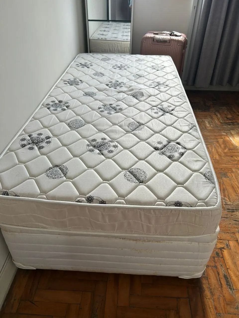 Cama box de solteiro 88 com baú max doss com colchão  - Foto 3