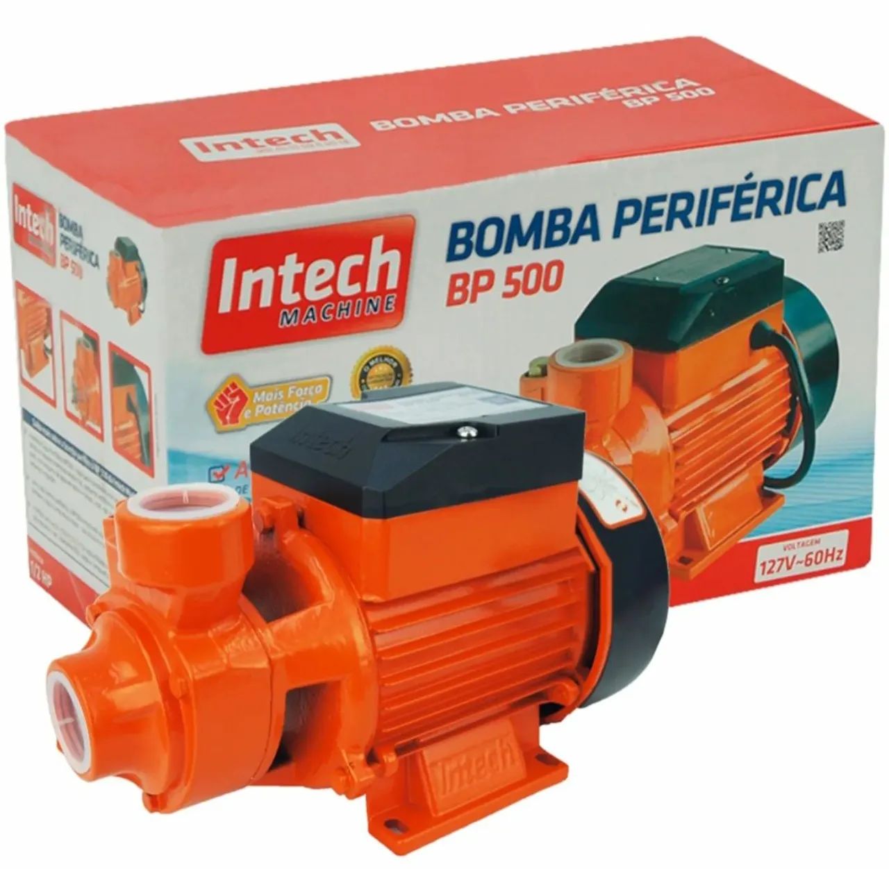 Bomba periférica para poço e cisterna 1/2 hp - Foto 3