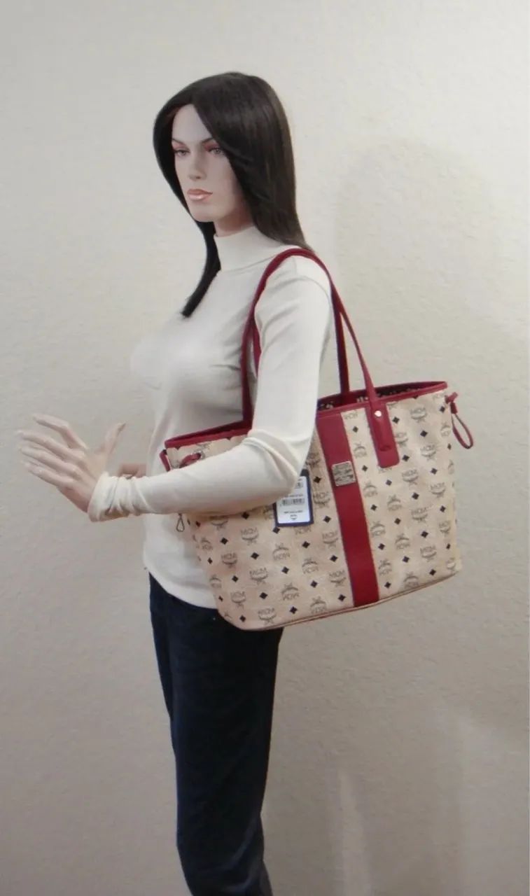 Bolsa MCM Bege Nova importado EUA marca alemã  - Foto 2
