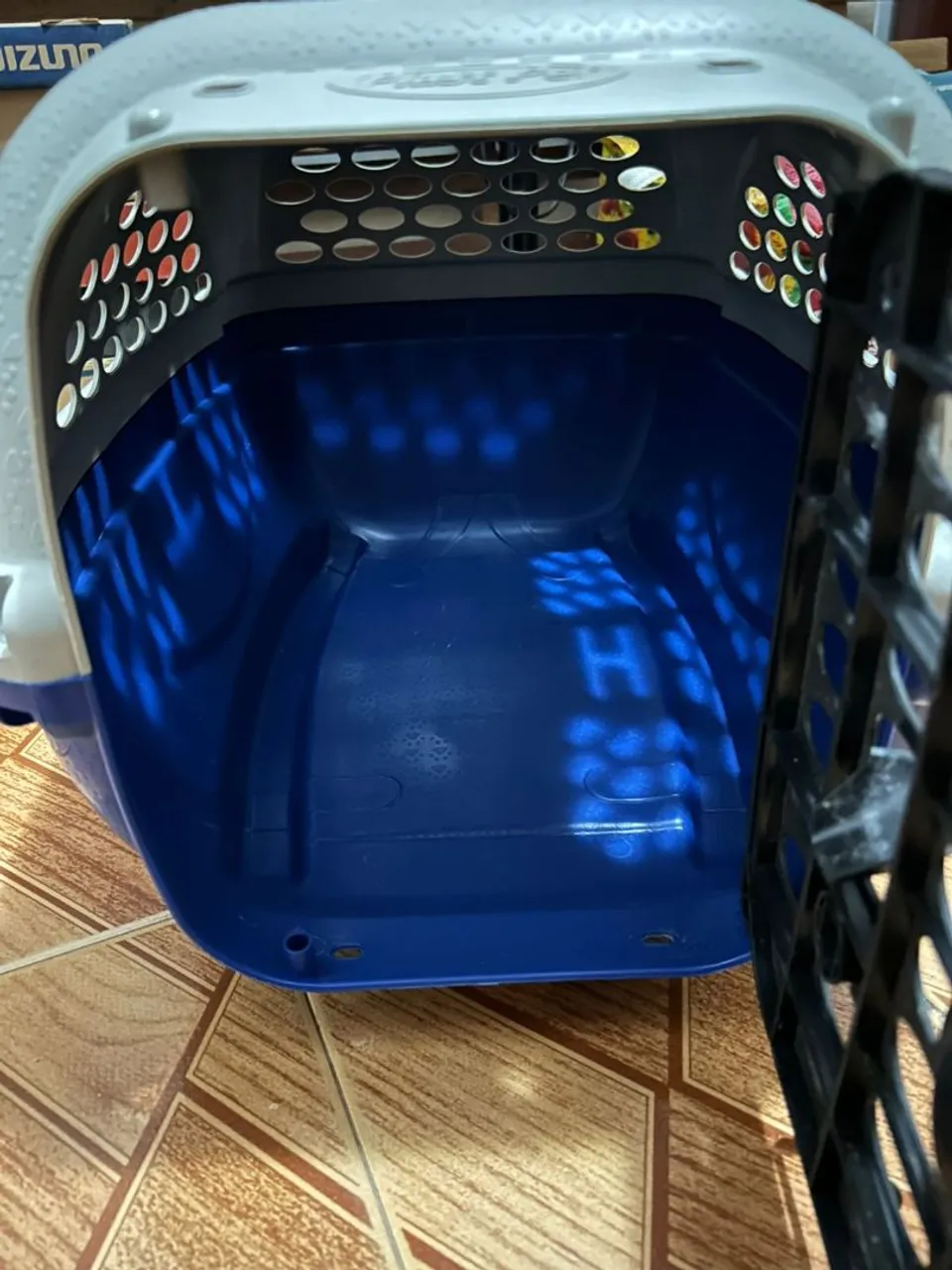 Transportadora Pet Azul - Cães e gatos