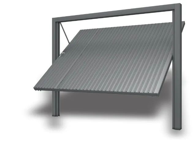 Portão de Garagem de Contrapeso 240x220: Segurança e praticidade c/ porta auxiliar - Foto 3