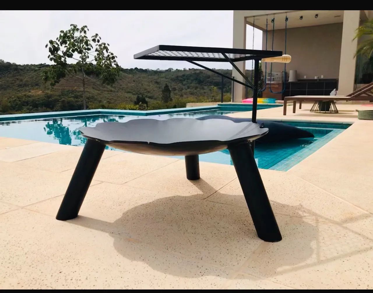 Lareira externa, pira, lenheiro, braseiro, fogueira,  - Foto 5