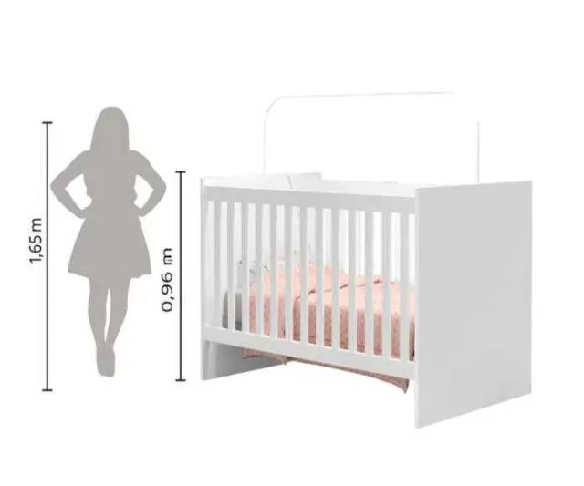 Berço Americano Com Suporte Mosquiteiro Catatau Novo Fazemos Entrega - Foto 4