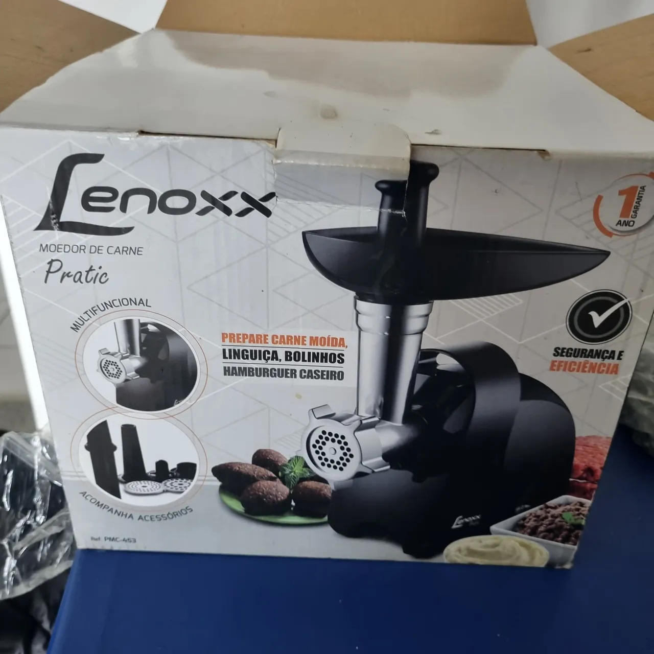 Moedor de Carne Elétrico Lenoxx Pratic - Novo!