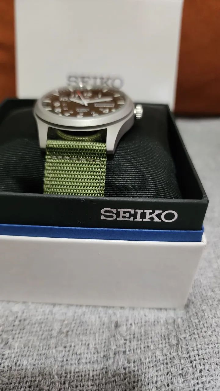 Relógio Seiko 5 Automático verde Militar. - Foto 2