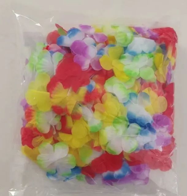 Kit com 12 colares de flores coloridos. - Foto 5