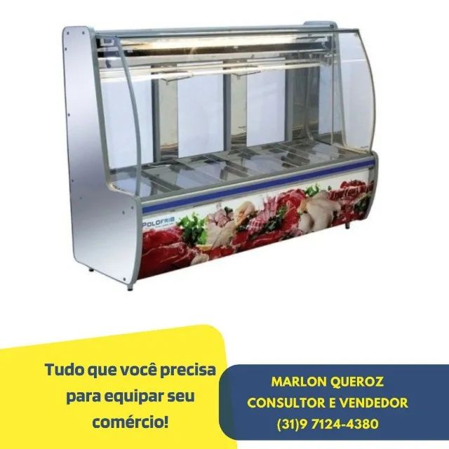 Balcão de Açougue 2M Polo Frio Inox 220v