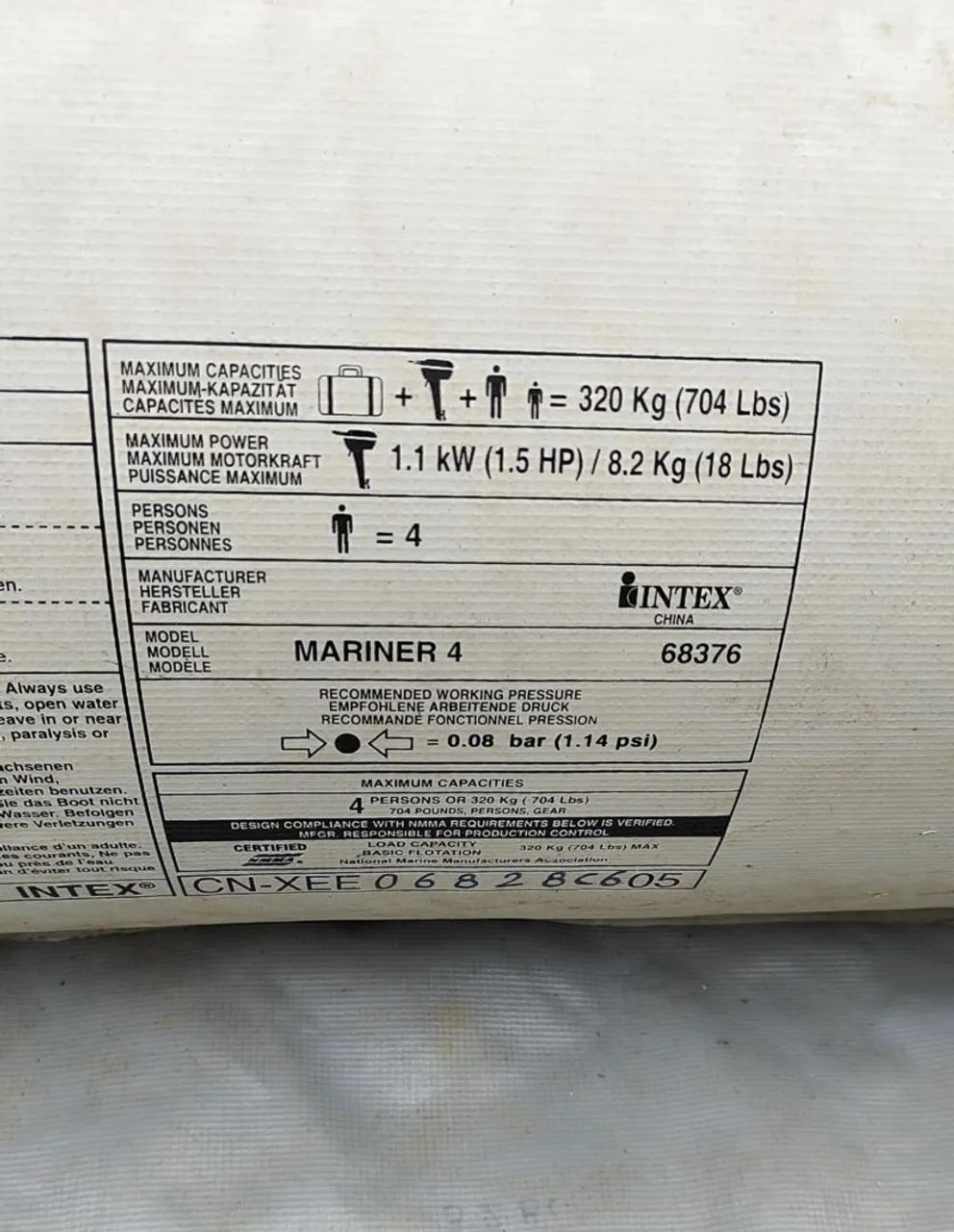 Bote Inflável Mariner Intex  - Foto 4