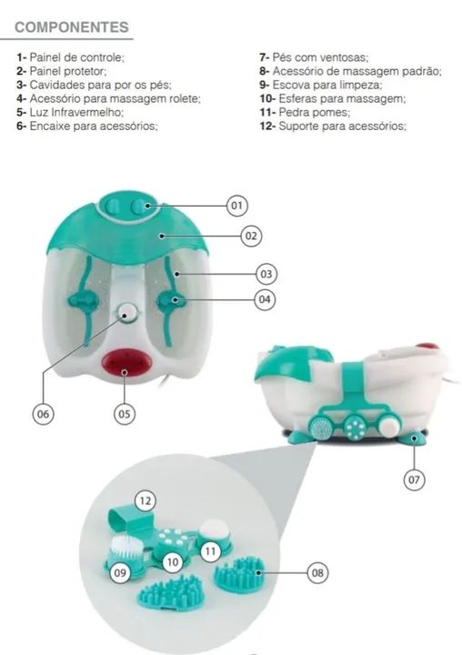 Hidromassageador Para os Pés com Infravermelho  - Foto 6