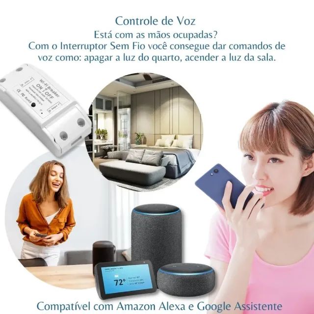 Interruptor Inteligente Wi-Fi 10A - Controle via SmartLife, Alexa & Google - Foto 2