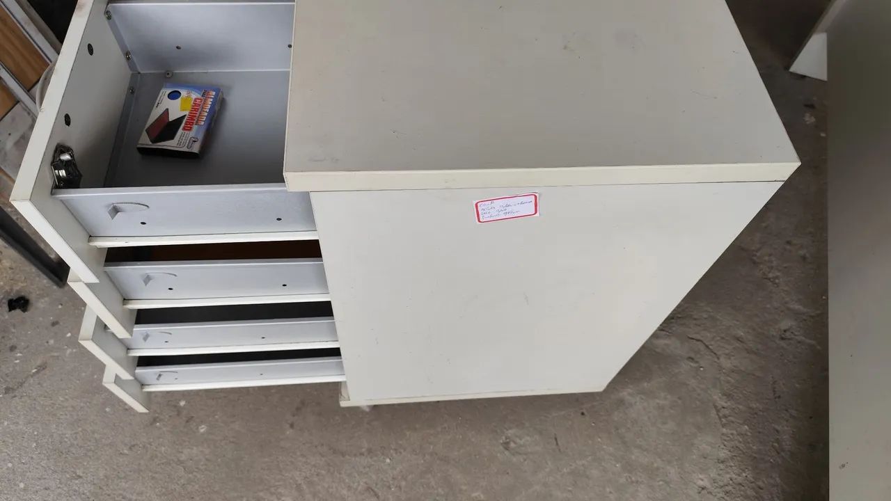 Mesa e gaveteiro para escritório em MDF (25mm) Oportunidade de deixar seu escritório lindo - Foto 6