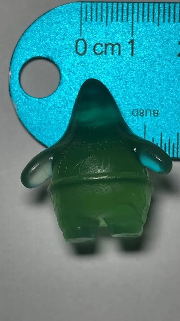 Patrick Estrela Verde - boneco altura 3 cm - da coleção Batavinho Bob Esponja - Foto 2