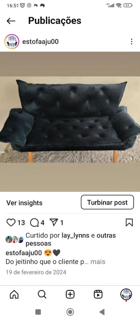 Sofá Azul Confortável e Elegante - Foto 5