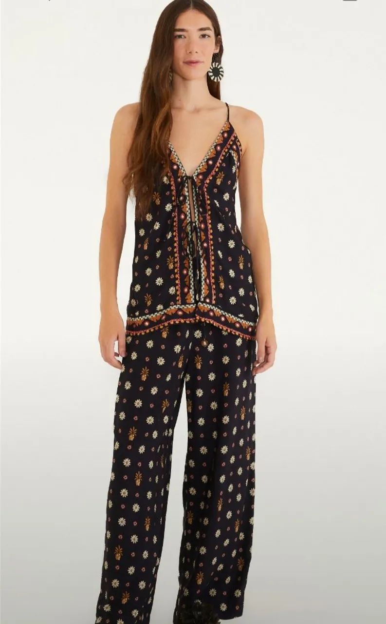 Farm conjunto p blusa com.etiqueta 