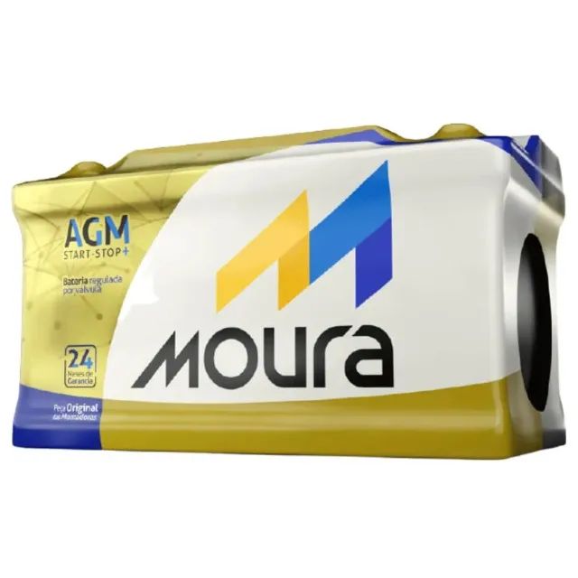 Bateria Moura AGM 70Ah MA70LD Para Carro com Start-Stop - Foto 2