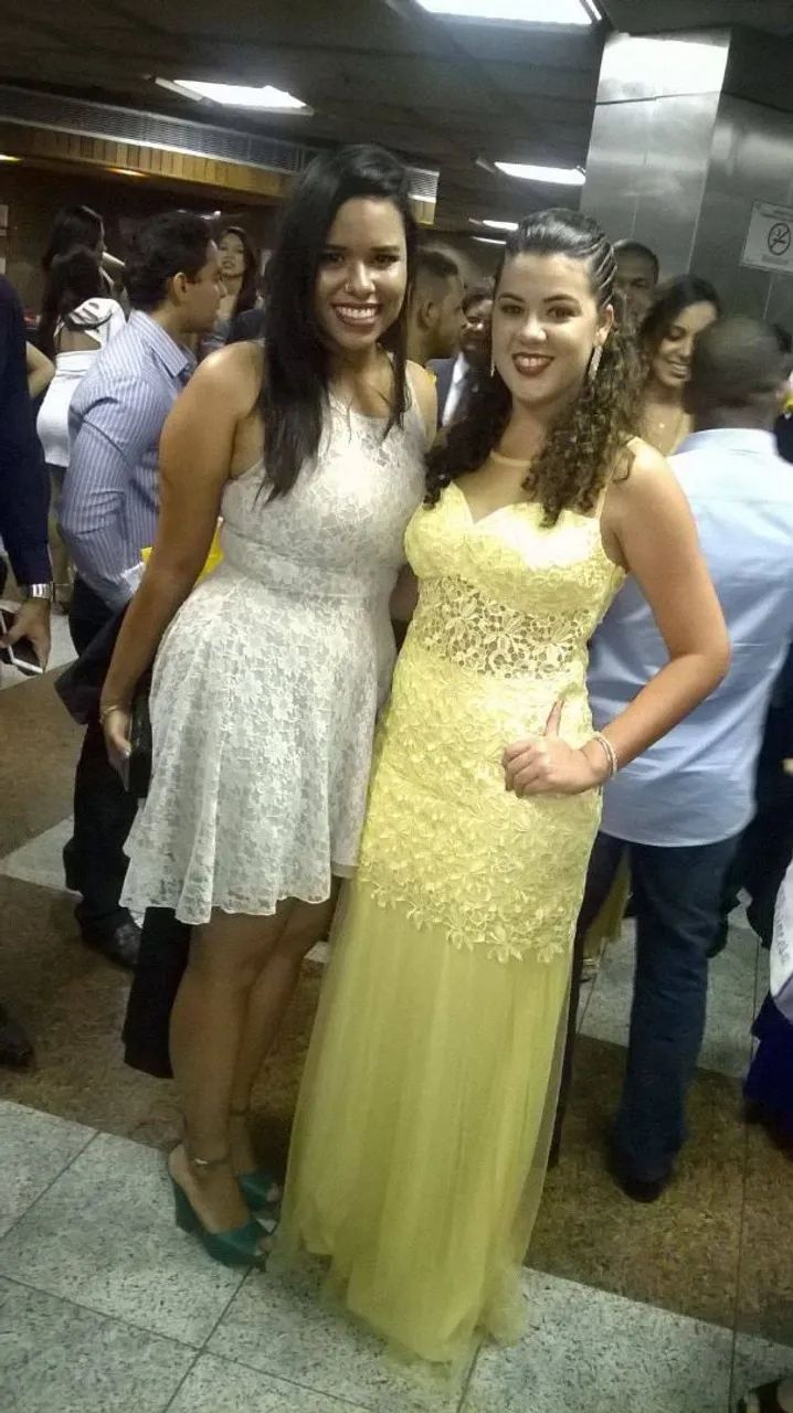 Vestido longo Amarelo