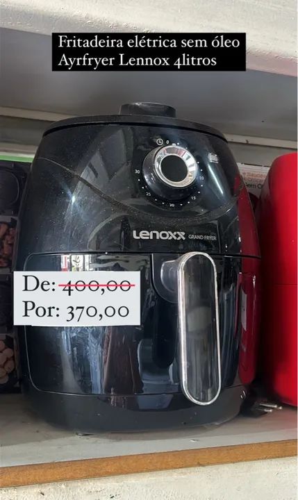 Fritadeira Elétrica sem Óleo Lennox 4 Litros - Nova!