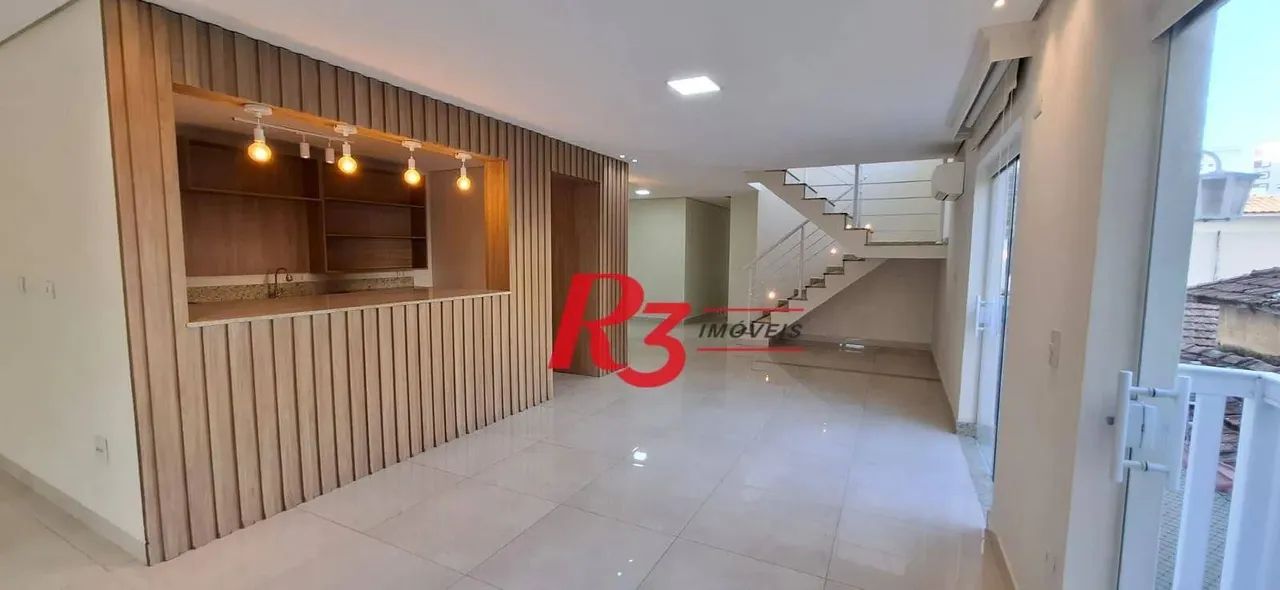 Casa, 380 m² - venda por R$ 1.490.000,00 ou aluguel por R$ 13.000,00 - Embaré - Santos/SP