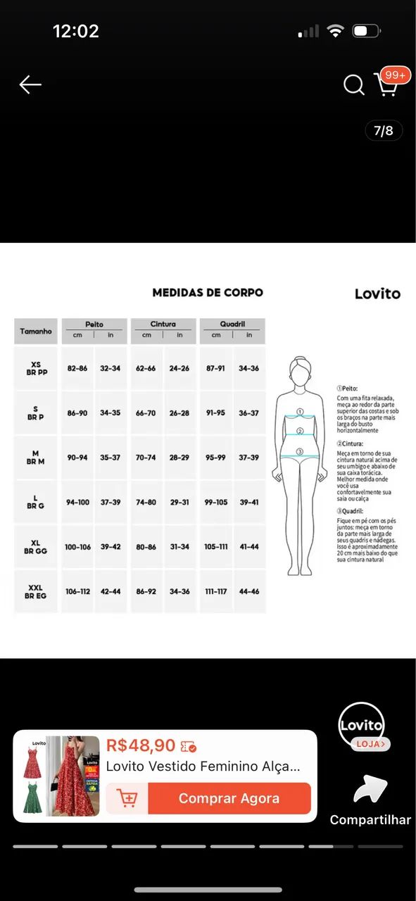 Vestido lovito estampa floral - Foto 3
