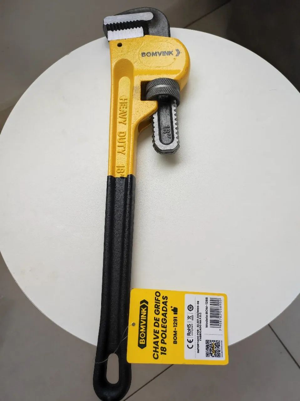 Chave de grifo 18 polegadas BOMVINK