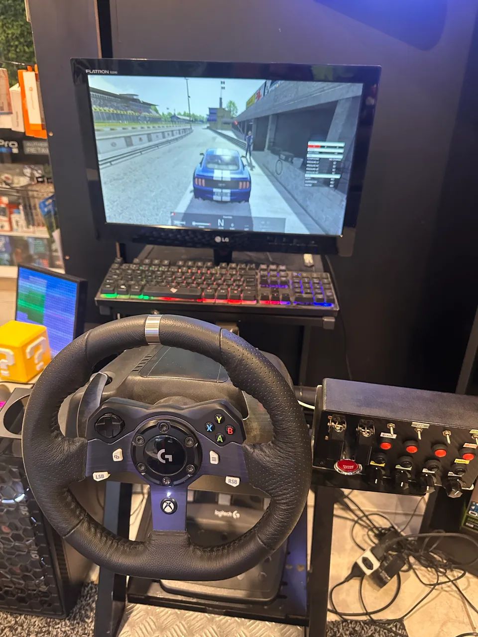 Cockpit + cadeira Extreme + Volante Logitech G923 - Foto 3