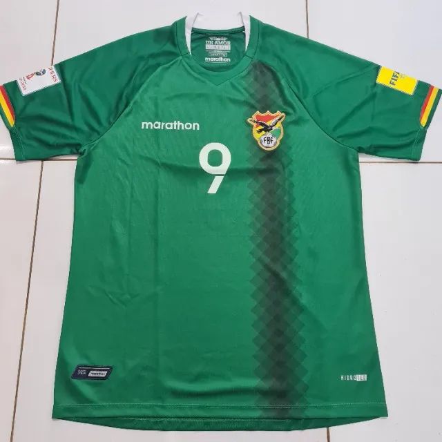 Camisa Bolívia Marathon Verde Eliminatórias da Copa Tamanho G