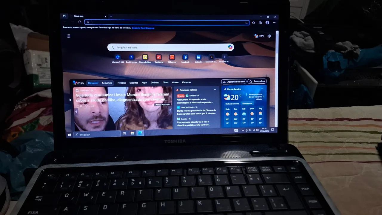 Notebook Toshiba, com Core i5 2.50GHz, 6gb ram, hd 320gb e tela 14" - Foto 4