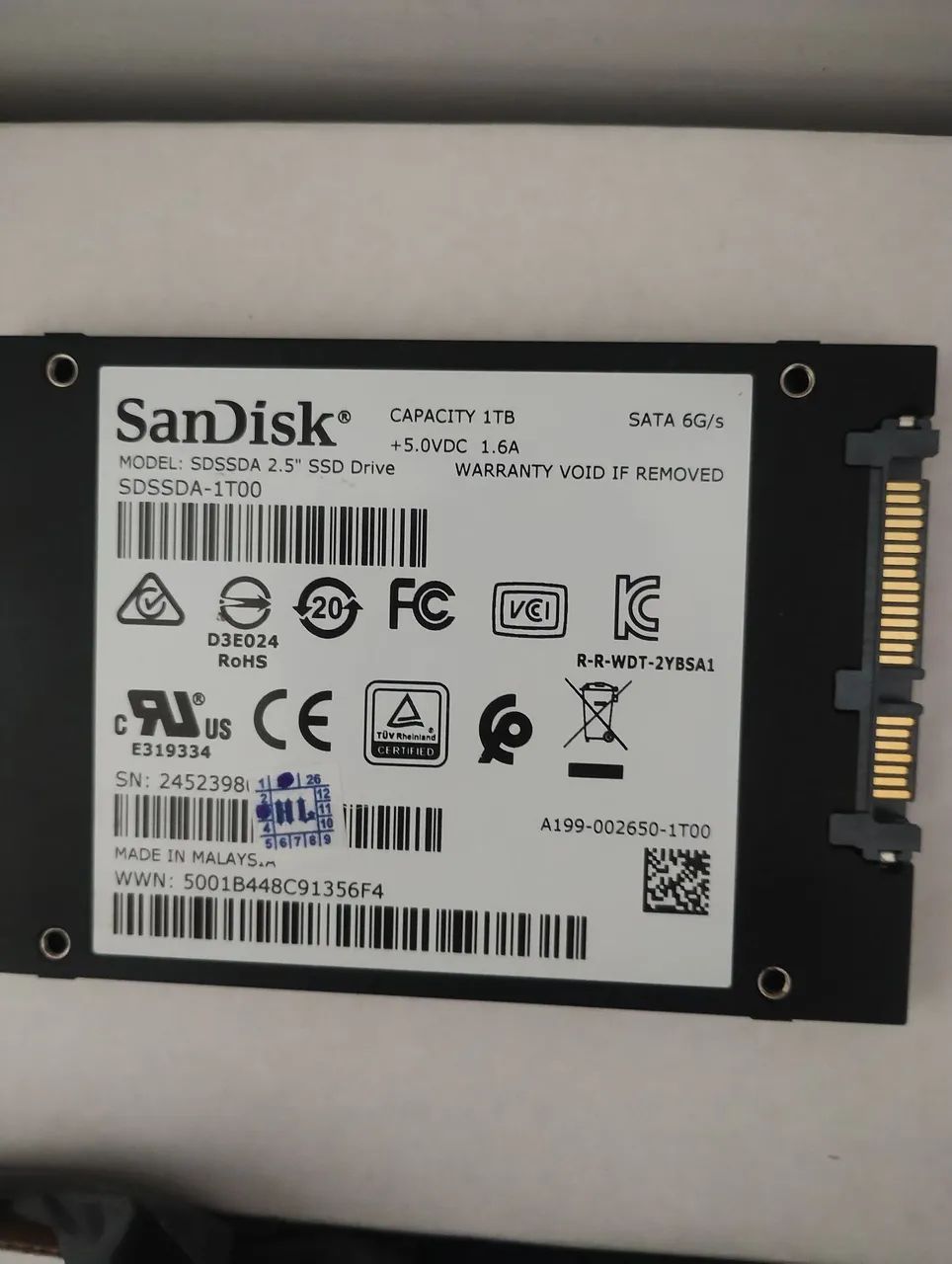 Ssd de 1Tb sandisk 