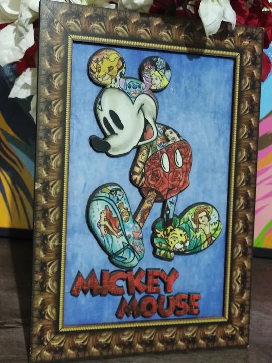  Quadro Exclusivo do Mickey - 40x28cm - Foto 3