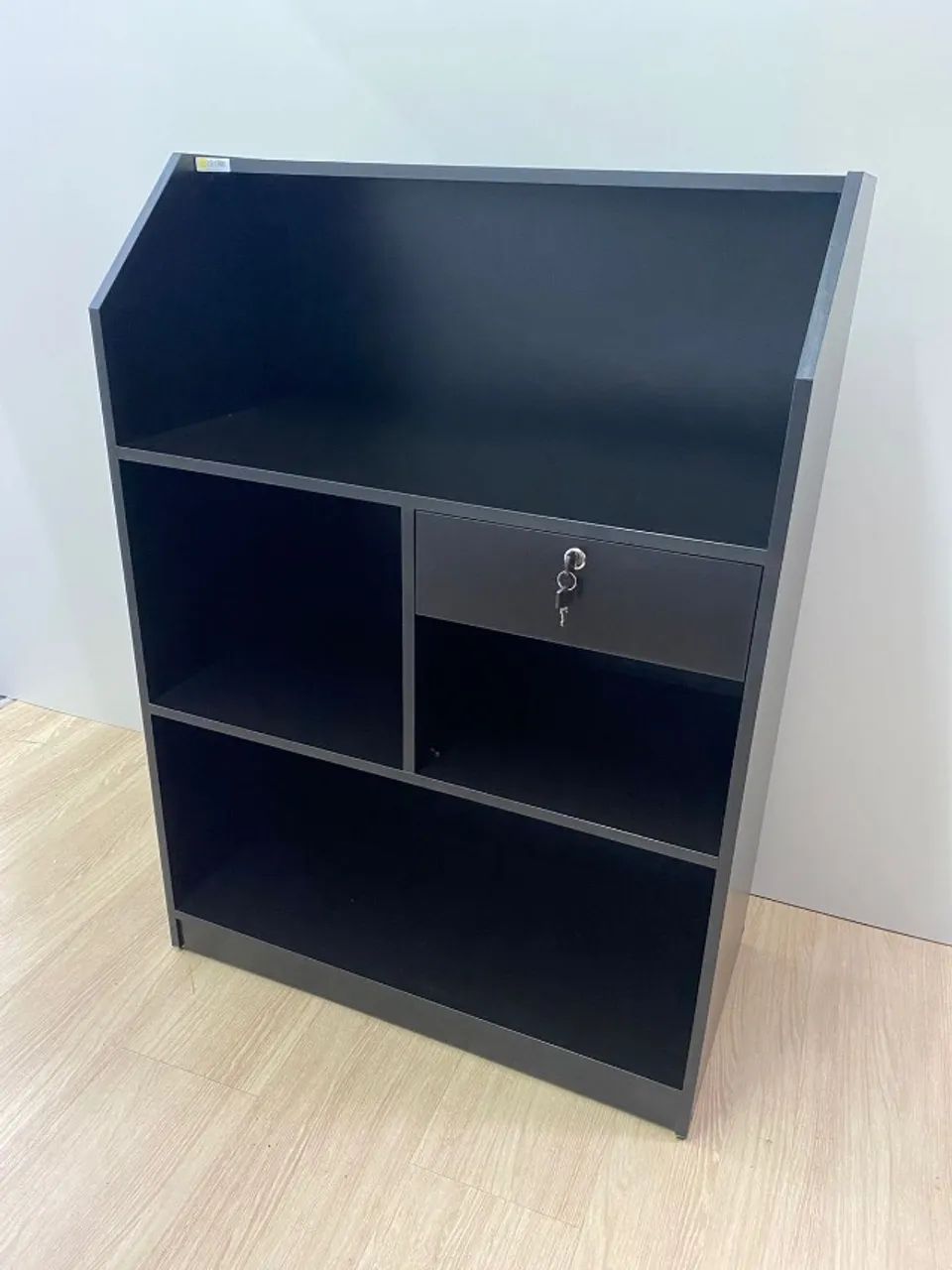 Balcão Caixa Preto Vitrine Comercio Mdf Loja Petshop Valet