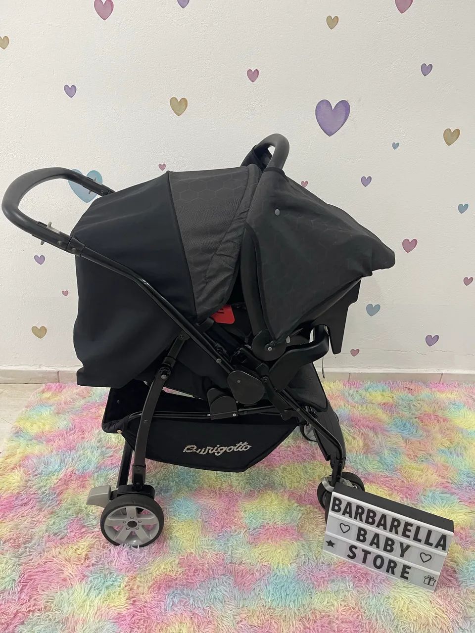 Carrinho de bebê e bebê conforto Burigotto Rio k - Foto 2