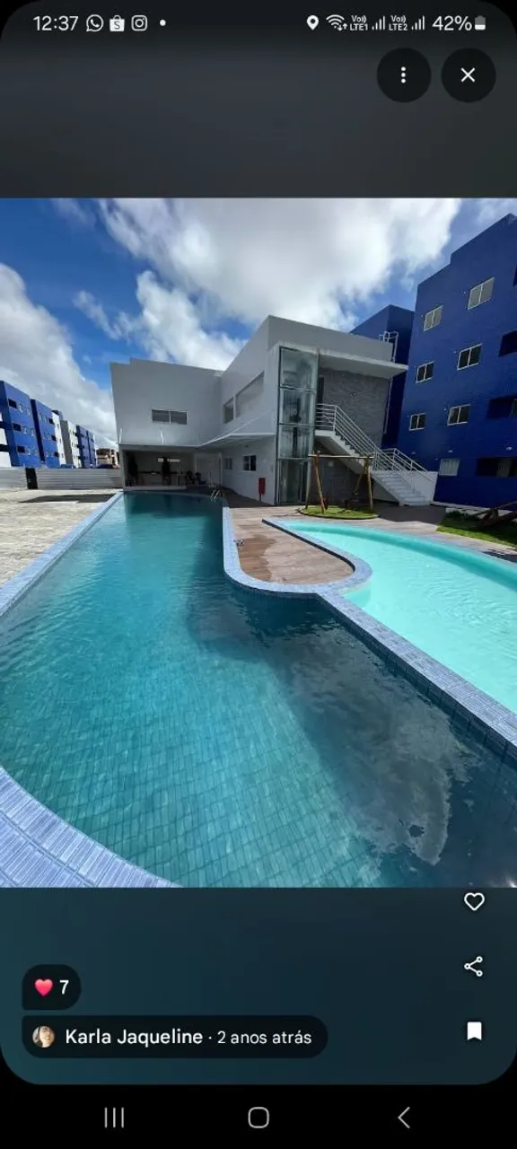 Apartamento Inteligente com Piscina dois quartos
