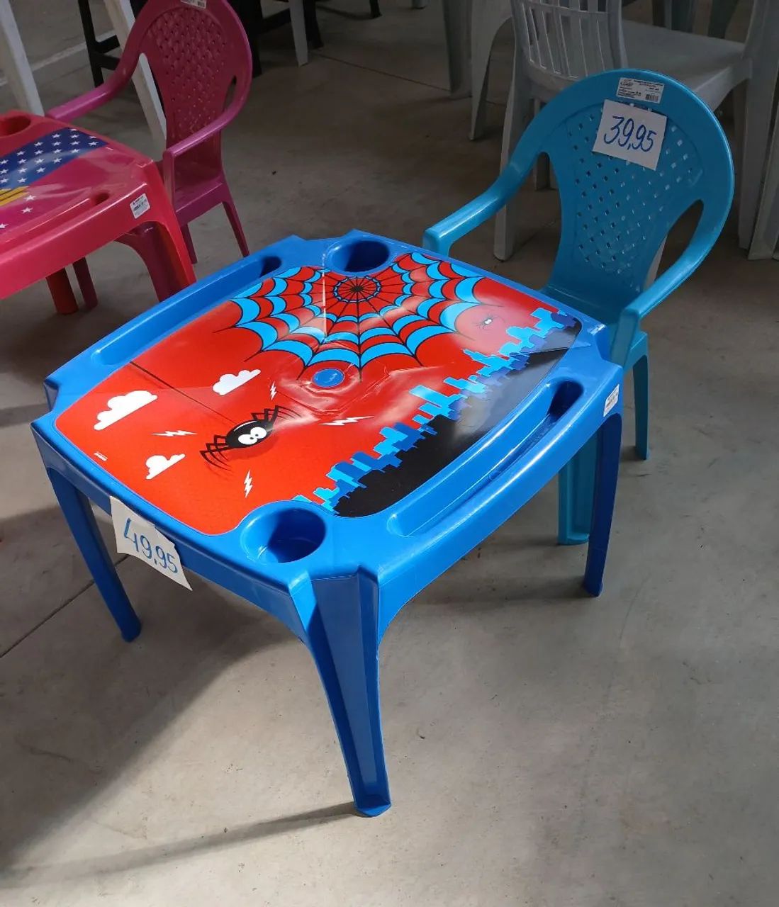 CHILD'S TABLE + 1 CHILD'S CHAIR. BRAND NEW.