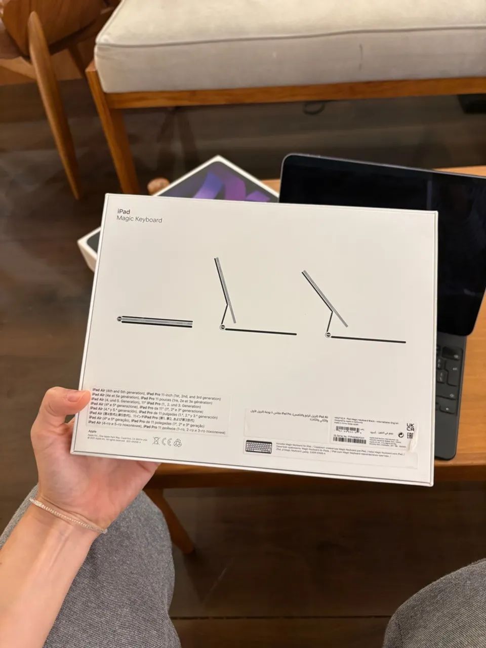 iPad Air 5 com teclado e capa - Foto 5
