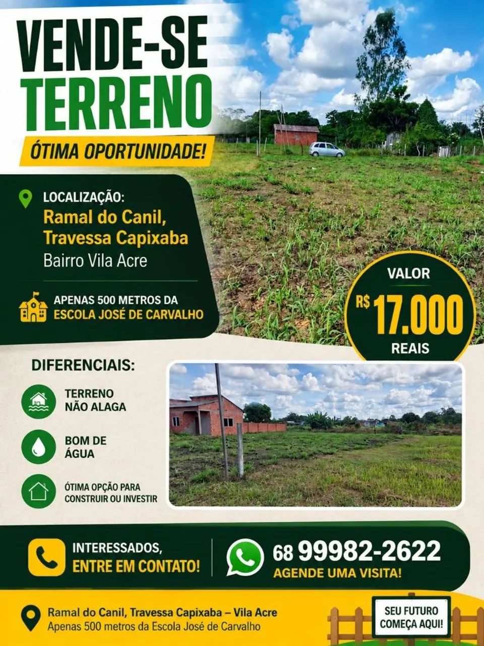 VENDO UM TERRENO 