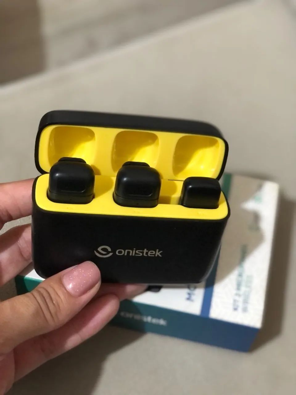 Microfone sem fio lapela onistek