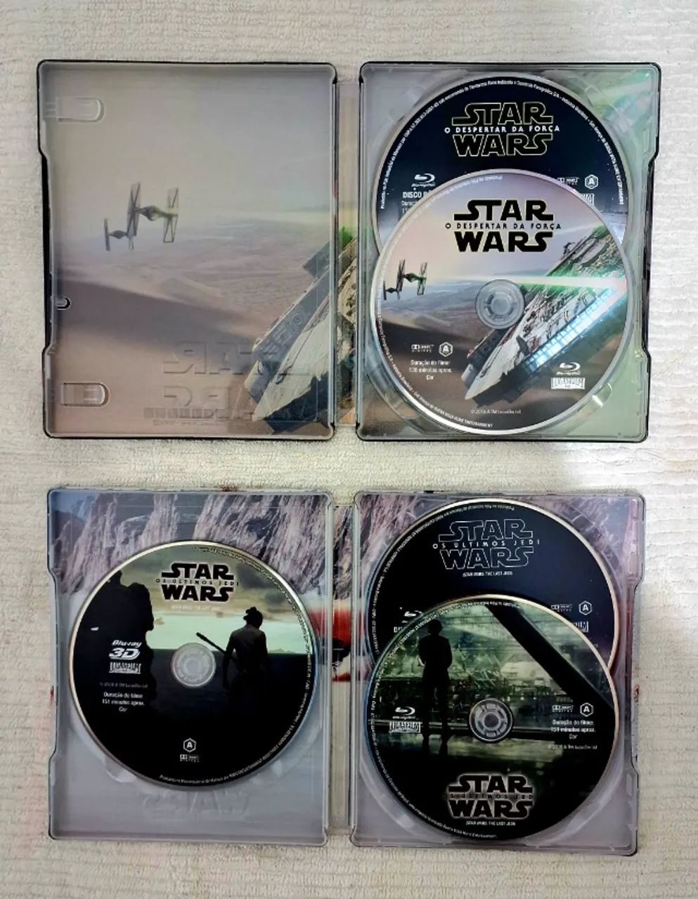 Blu-rays Steelbook Star Wars - O Despertar da Força e Os Últimos Jedi (Edições Especiais) - Foto 2