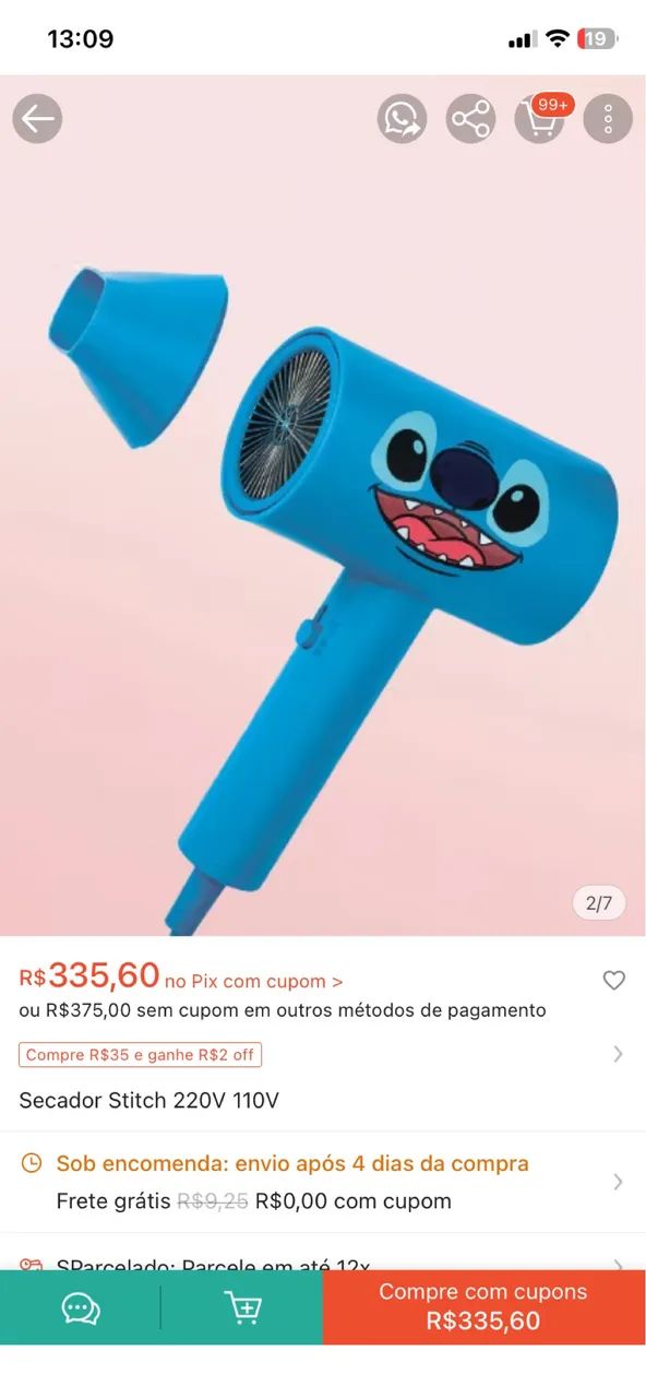 Secador de cabelo  - Foto 2