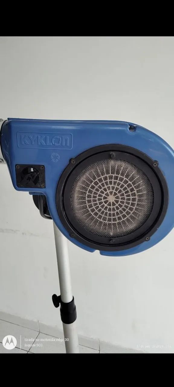 Secador Pet profissional Kyklon azul 4 temperaturas 220V<br> - Foto 5